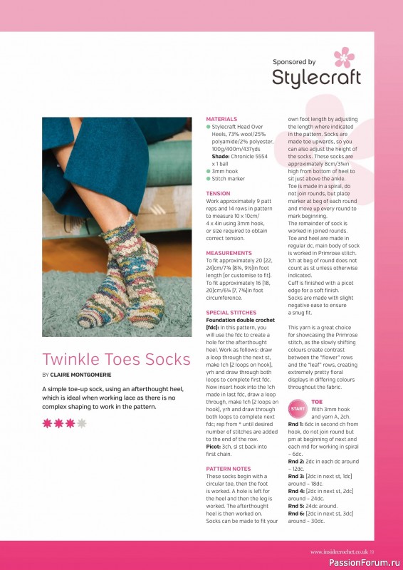 Вязаные проекты крючком в журнале «Inside Crochet №184 2025»