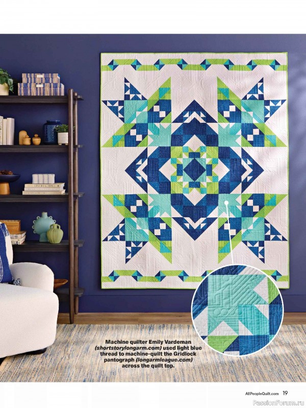 Коллекция проектов для рукодельниц в журнале «American Patchwork & Quilting №198 2025»