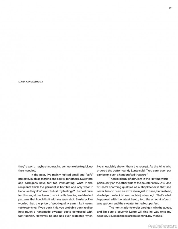 Вязаные модели в журнале «Laine Magazine №23 2025 Winter».