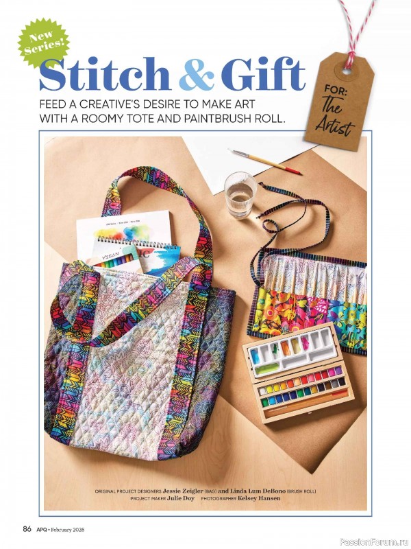 Коллекция проектов для рукодельниц в журнале «American Patchwork & Quilting №198 2025»