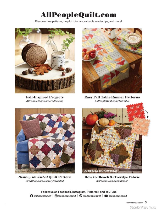 Коллекция проектов для рукодельниц в журнале «American Patchwork & Quilting №201 2026»