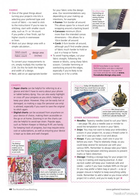 Коллекция вышивки в журнале «The World of Cross Stitching №367 2025»