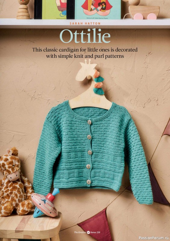 Вязаные проекты спицами в журнале «The Knitter №218 2025»