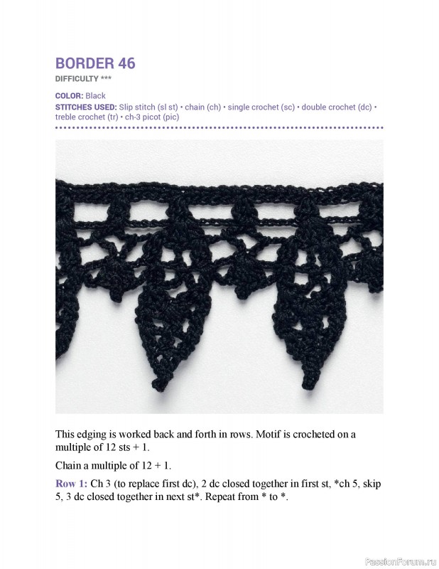 Вязаные проекты в книге &laquo;150 Crochet Borders&raquo;. Часть 1