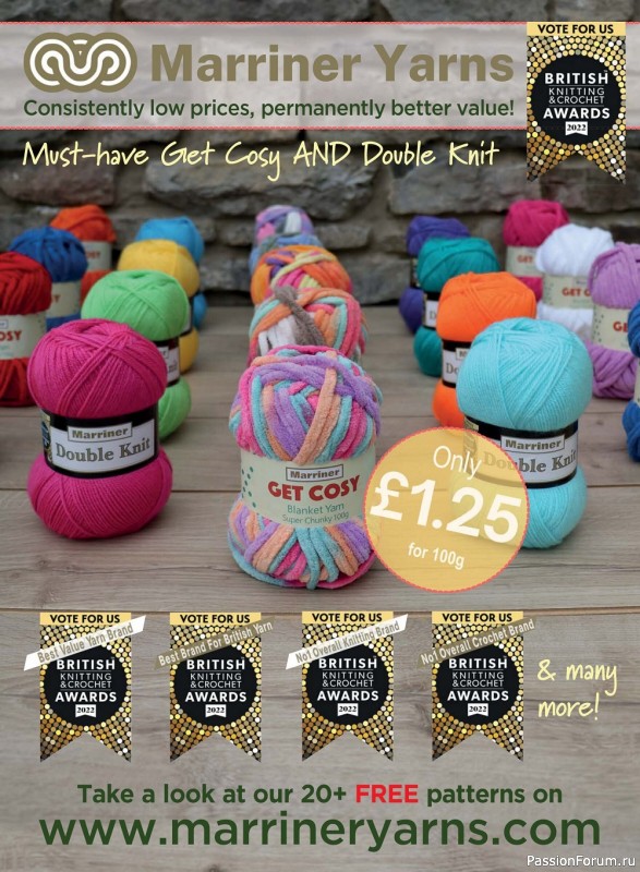 Вязаные модели спицами в журнале «Let's Knit №187 2022»