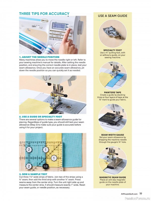 Коллекция проектов для рукодельниц в журнале «American Patchwork & Quilting №197 2025»