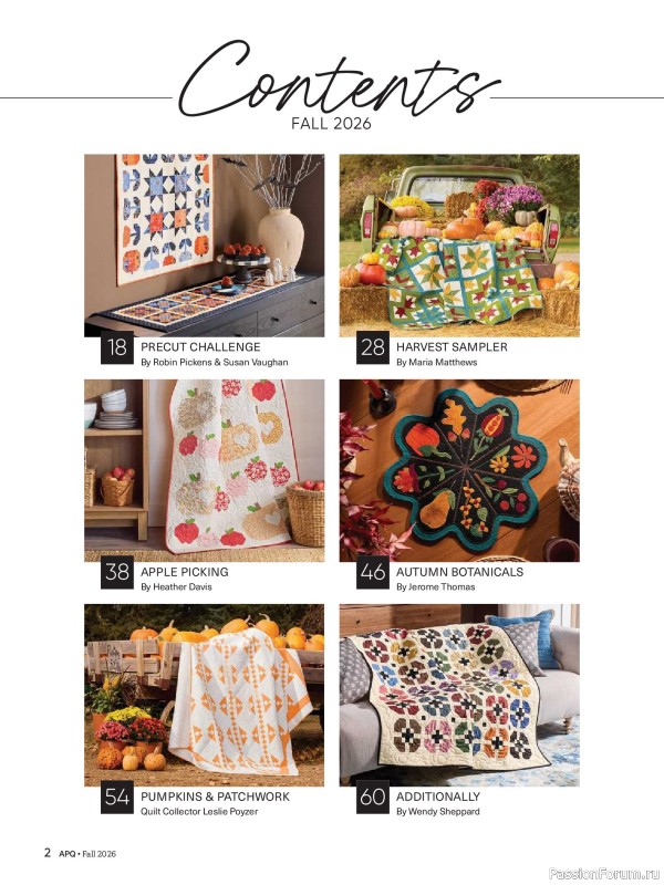 Коллекция проектов для рукодельниц в журнале «American Patchwork & Quilting №201 2026»