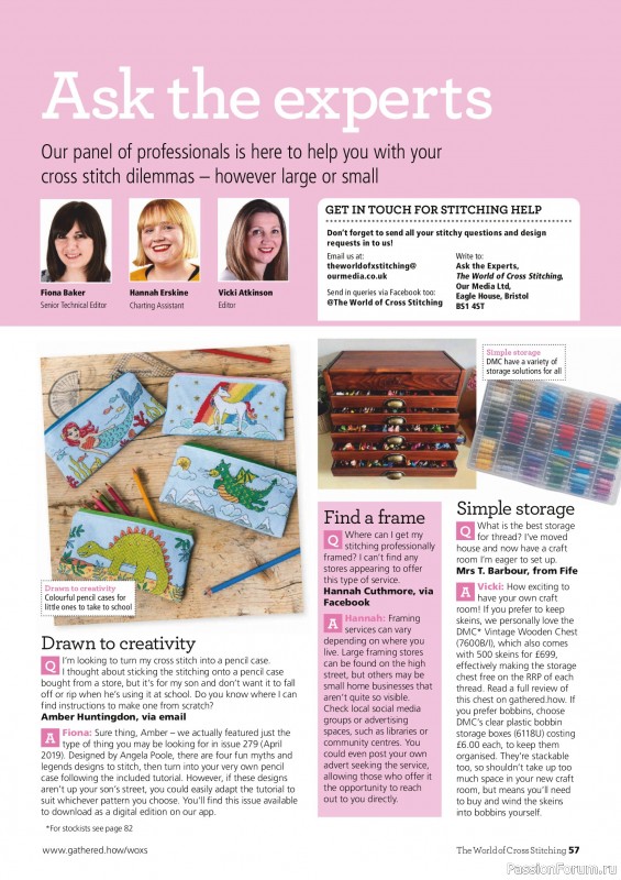 Коллекция вышивки в журнале «The World of Cross Stitching №367 2025»