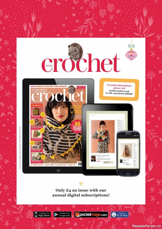 Вязаные проекты крючком в журнале «Inside Crochet №184 2025»