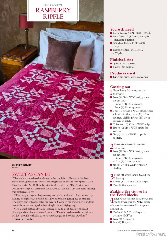 Коллекция проектов для рукодельниц в журнале «Todays Quilter №131 2025»