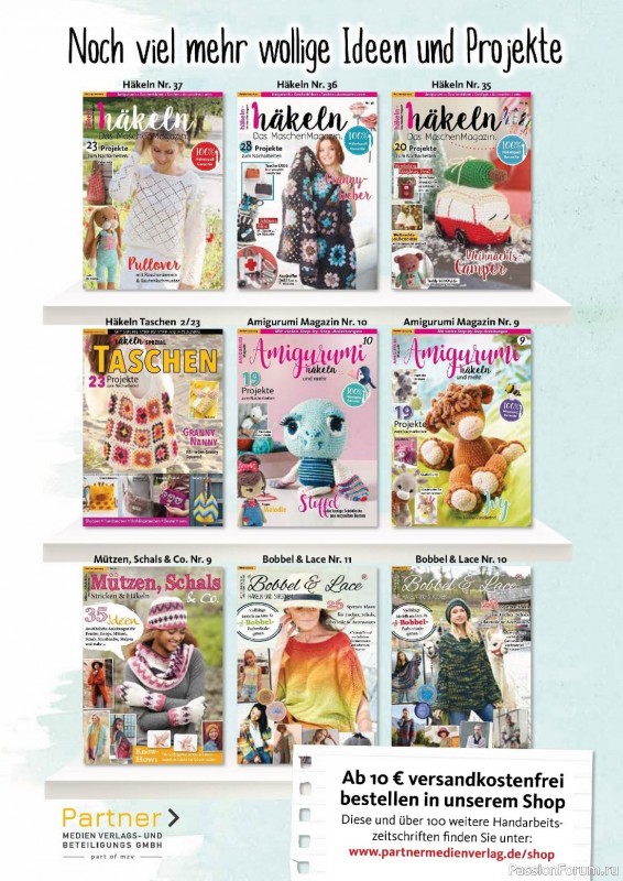 Вязаные проекты крючком в журнале «Hakeln Das MaschenMagazin №38 2023»