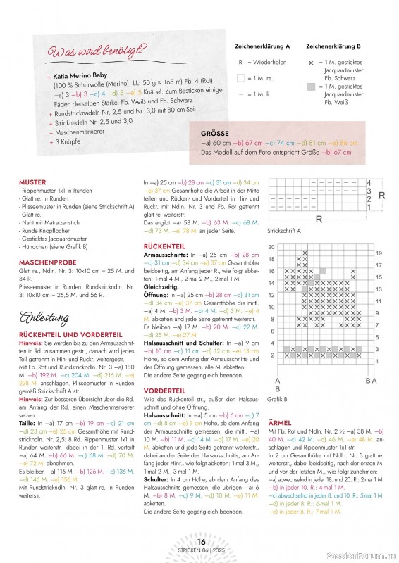 Вязаные проекты в журнале «Einfach Stricken №6 2025»