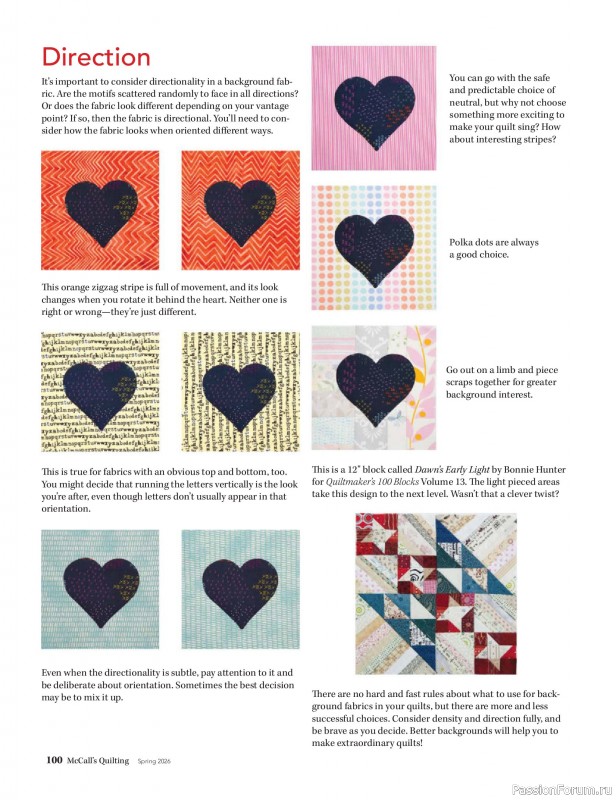 Коллекция проектов для рукодельниц в журнале «McCalls Quilting - Spring 2026»