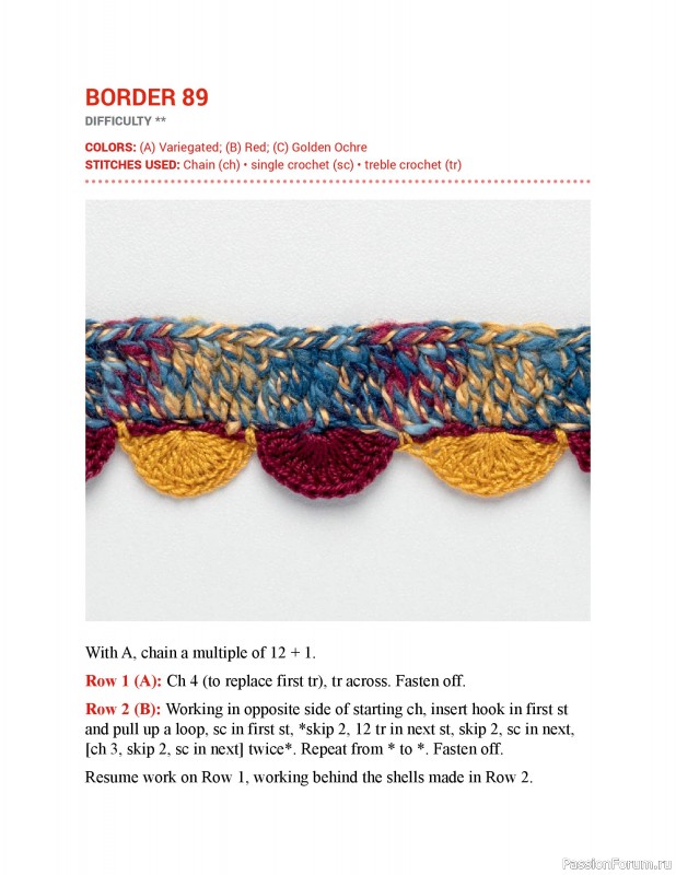 Вязаные проекты в книге &laquo;150 Crochet Borders&raquo;. Часть 2