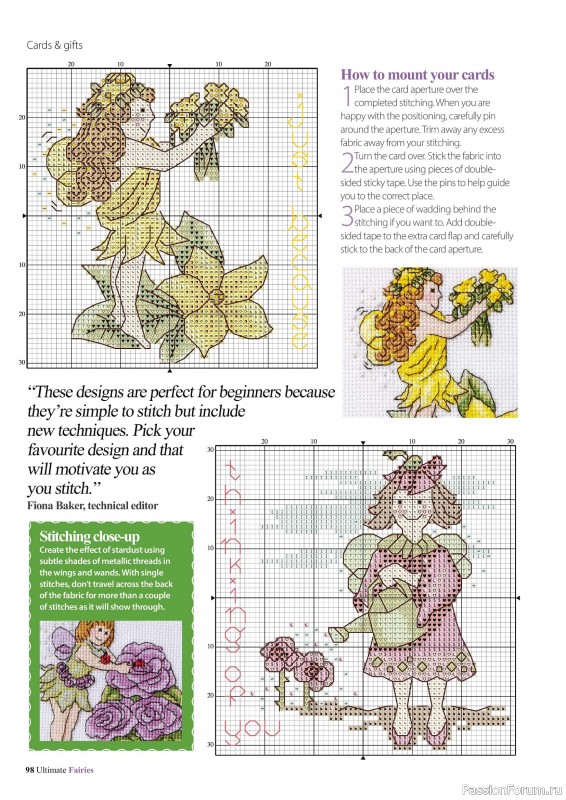 Коллекция вышивки в журнале «Ultimate CrossStitch Faries - November 2025»