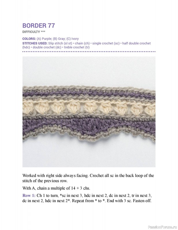 Вязаные проекты в книге &laquo;150 Crochet Borders&raquo;. Часть 2