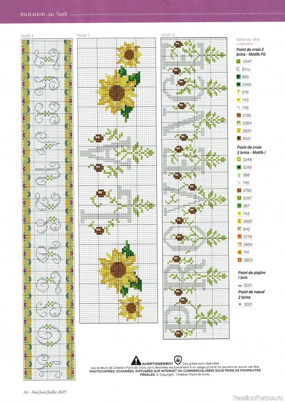 Коллекция вышивки в журнале «Creation Point de Croix №112 2025»