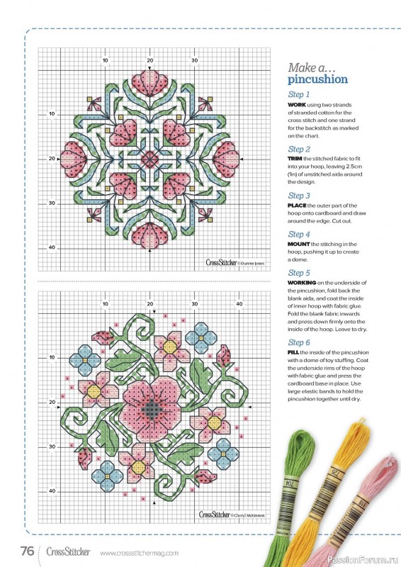 Коллекция вышивки в журнале «CrossStitcher №393 2023»