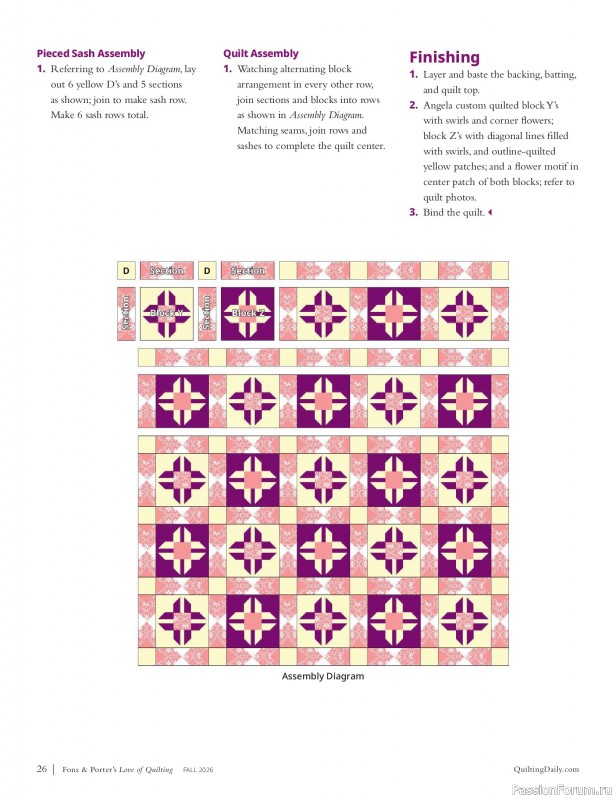 Коллекция проектов для рукодельниц в журнале &laquo;Love of Quilting - Fall 20266&raquo;