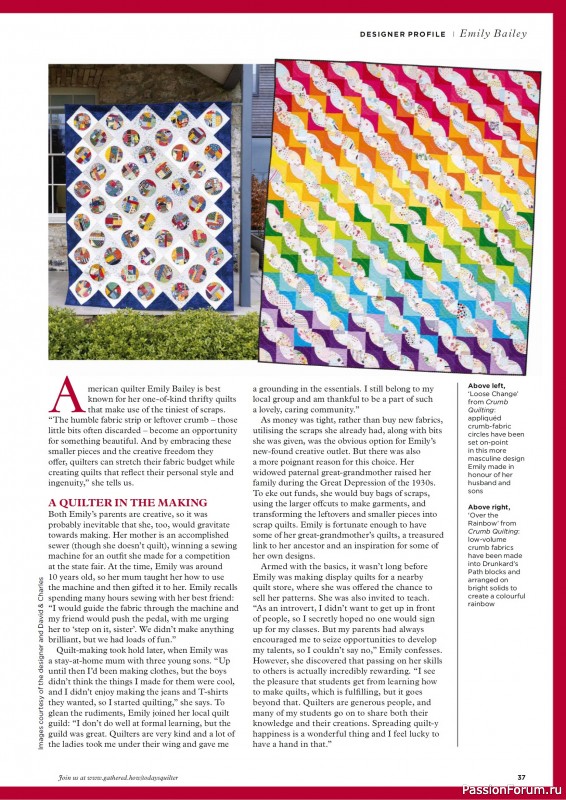 Коллекция проектов для рукодельниц в журнале «Todays Quilter №131 2025»