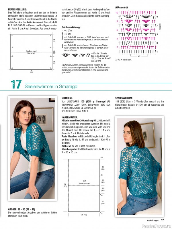 Вязаные модели в журнале «Maschentrends №1 2026 - Hakeltrends»