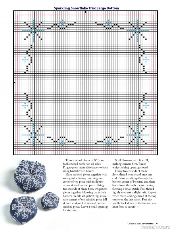 Коллекция вышивки в журнале «Just CrossStitch - Christmas 2025»