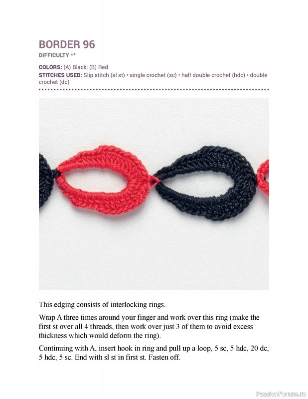 Вязаные проекты в книге &laquo;150 Crochet Borders&raquo;. Часть 2