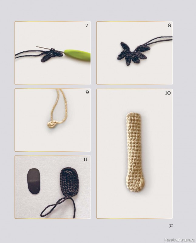 Вязаные проекты в книге &laquo;Киногуруми&raquo;.