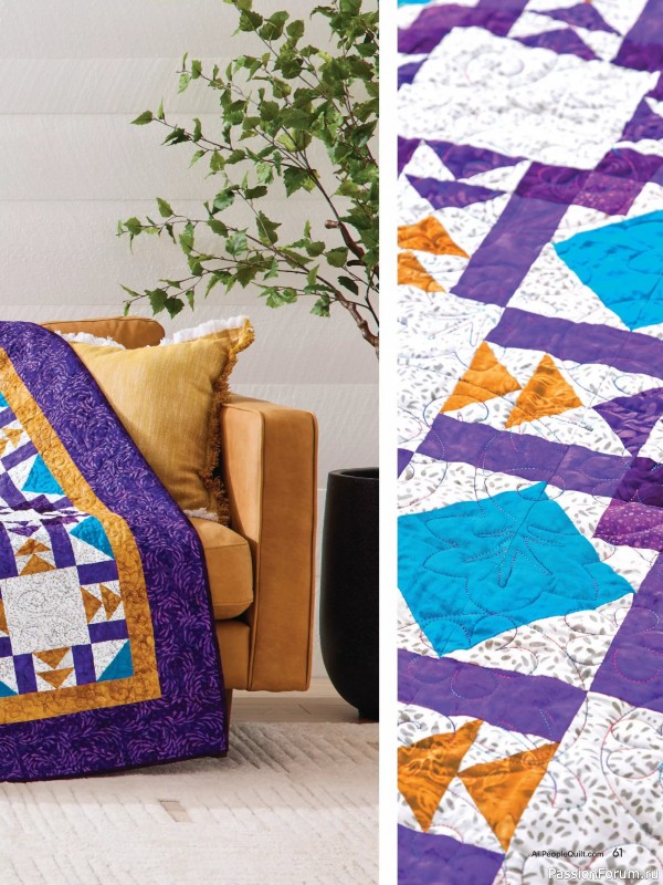 Коллекция проектов для рукодельниц в журнале «American Patchwork & Quilting №197 2025»