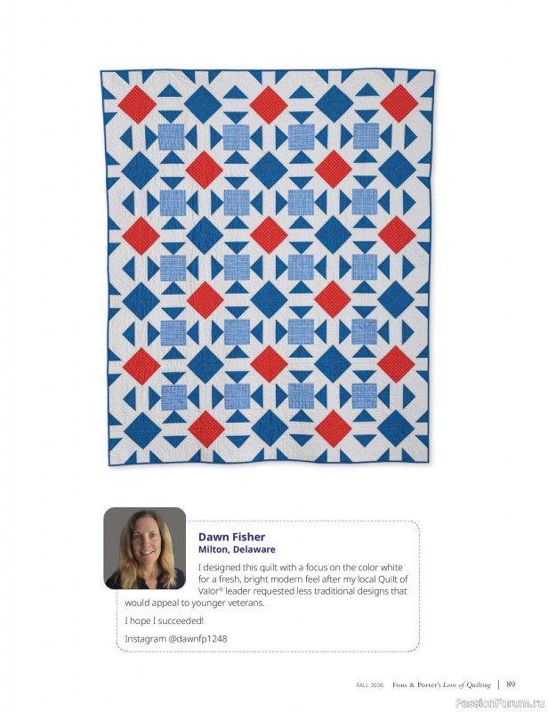 Коллекция проектов для рукодельниц в журнале &laquo;Love of Quilting - Fall 20266&raquo;