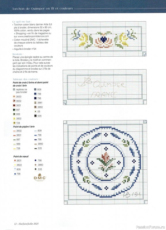 Коллекция вышивки в журнале «Creation Point de Croix №112 2025»