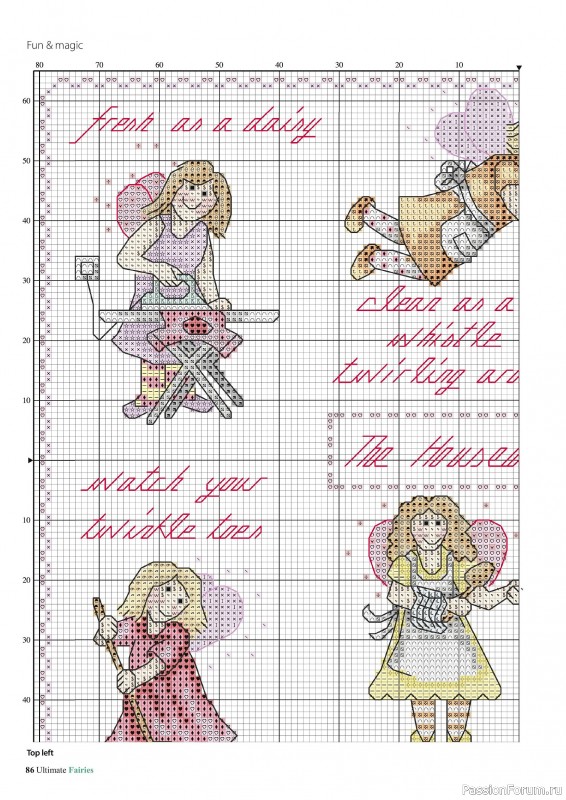 Коллекция вышивки в журнале «Ultimate CrossStitch Faries - November 2025»