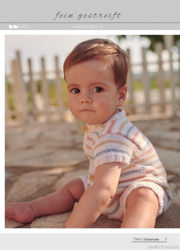 Вязаные модели для детей в журнале «Marie's Babymode №4 2023»