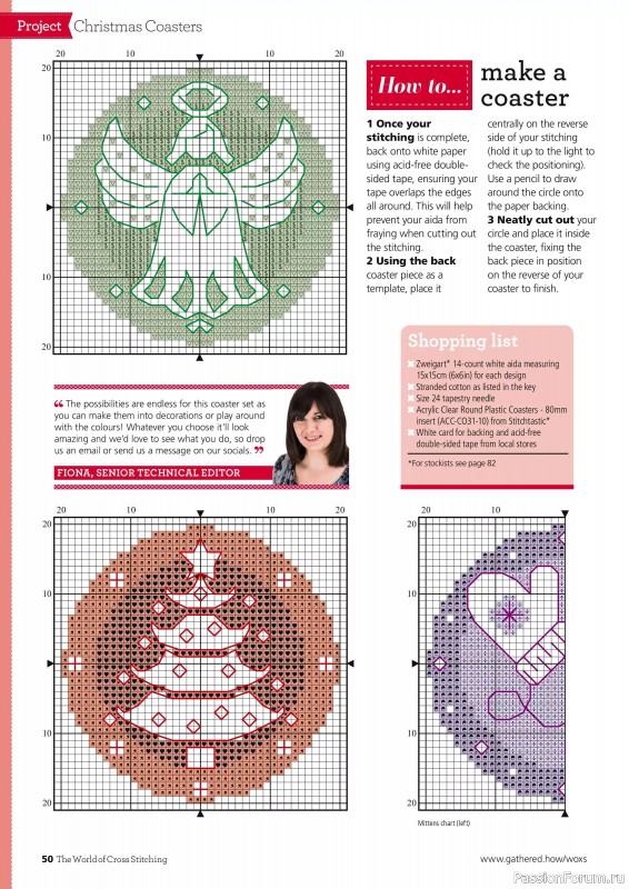 Коллекция вышивки в журнале «The World of Cross Stitching №364 2025»