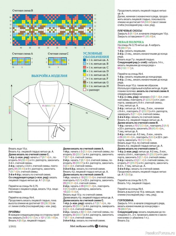 Вязаные модели в журнале «Knitting. Вязание №5 2025»
