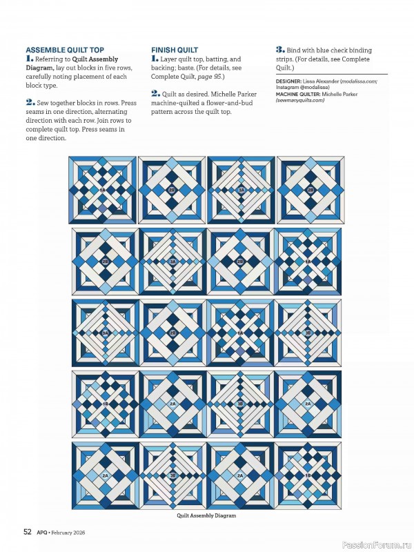 Коллекция проектов для рукодельниц в журнале «American Patchwork & Quilting №198 2025»
