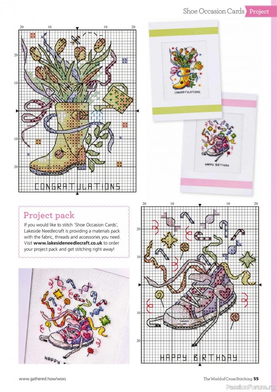 Коллекция вышивки в журнале «The World of Cross Stitching №360 2025»