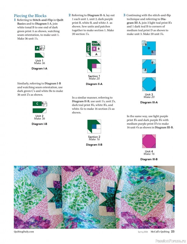 Коллекция проектов для рукодельниц в журнале «McCalls Quilting - Spring 2026»