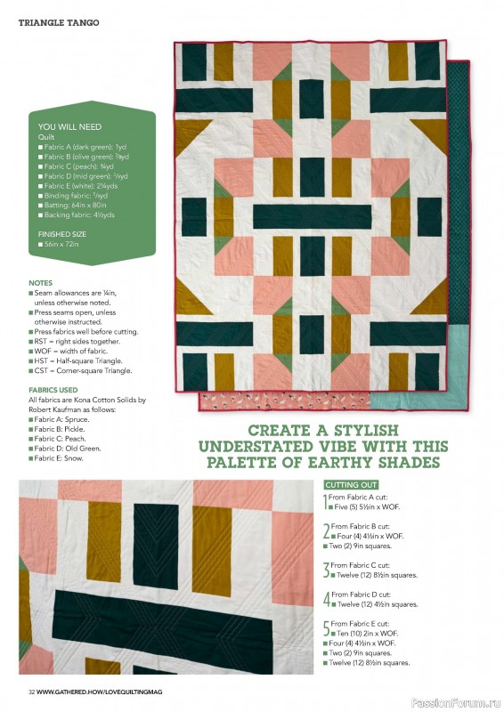 Коллекция проектов для рукодельниц в журнале «Love Patchwork & Quilting №145 2024»