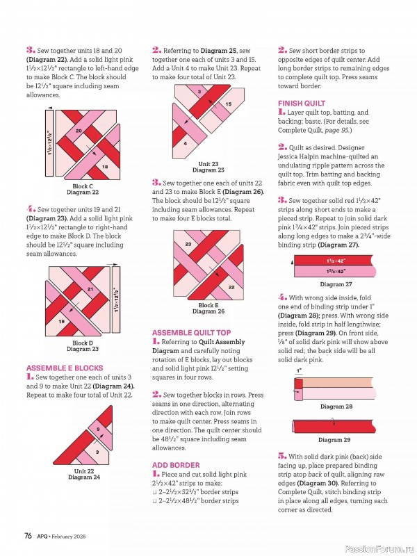 Коллекция проектов для рукодельниц в журнале «American Patchwork & Quilting №198 2025»