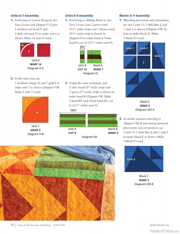 Коллекция проектов для рукодельниц в журнале «Fons & Porter’s Love of Quilting – Spring 2025»