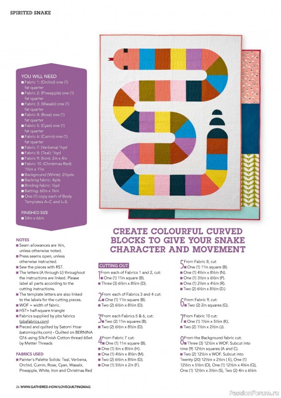 Коллекция проектов для рукодельниц в журнале «Love Patchwork & Quilting №146 2025»