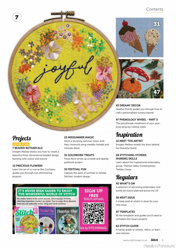 Коллекция проектов для рукодельниц в журнале «Stitch Magazine №156 2025»