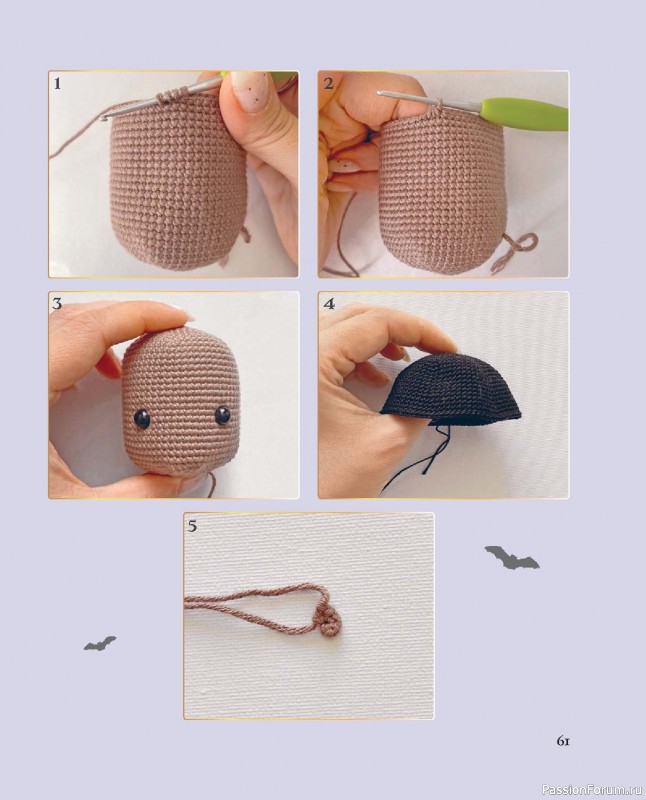 Вязаные проекты в книге &laquo;Киногуруми&raquo;.