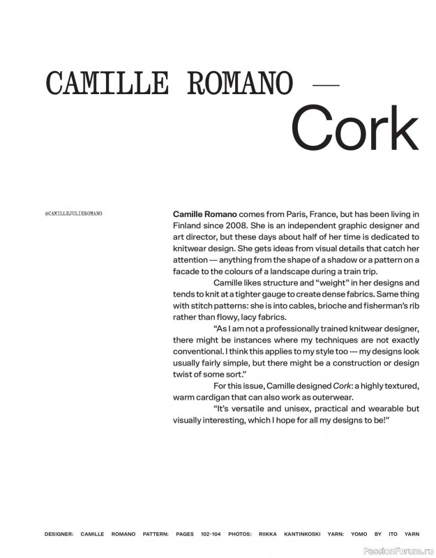 Вязаные модели в журнале «Laine Magazine №23 2025 Winter».