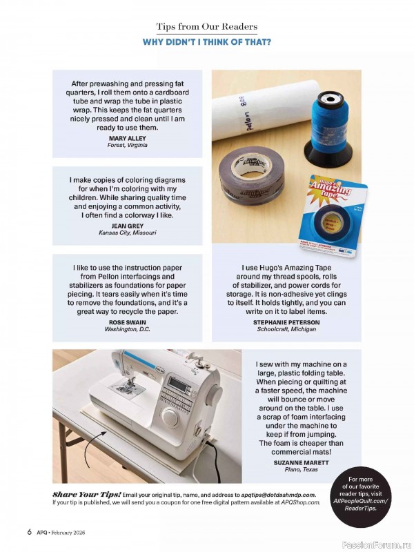 Коллекция проектов для рукодельниц в журнале «American Patchwork & Quilting №198 2025»