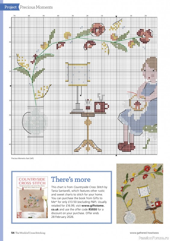Коллекция вышивки в журнале «The World of Cross Stitching №367 2025»