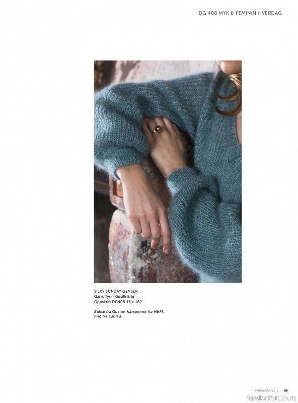 Вязаные проекты в журнале &laquo;Yarnmade №1 2020 Spring & Summer&raquo;