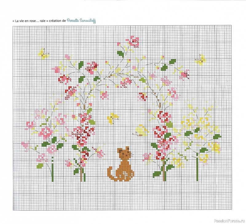 Коллекция вышивки в книге «Reves de fleurs - 2026»