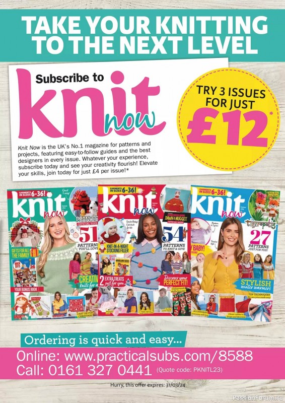 Вязаные проекты в журнале «Knit Now №163 2023»